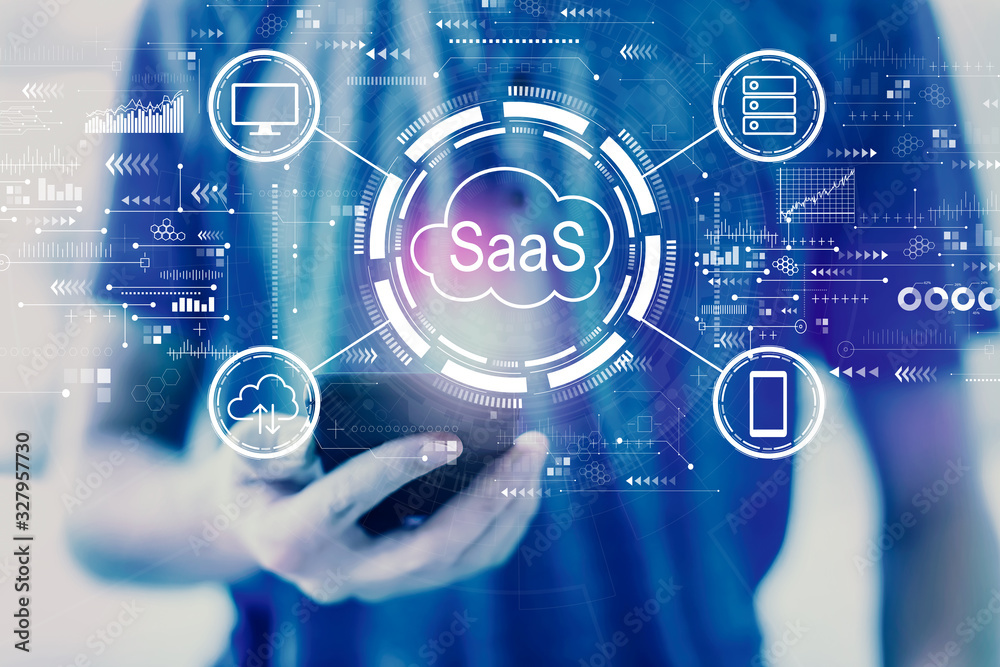 SaaS——年轻人使用智能手机的软件即服务概念