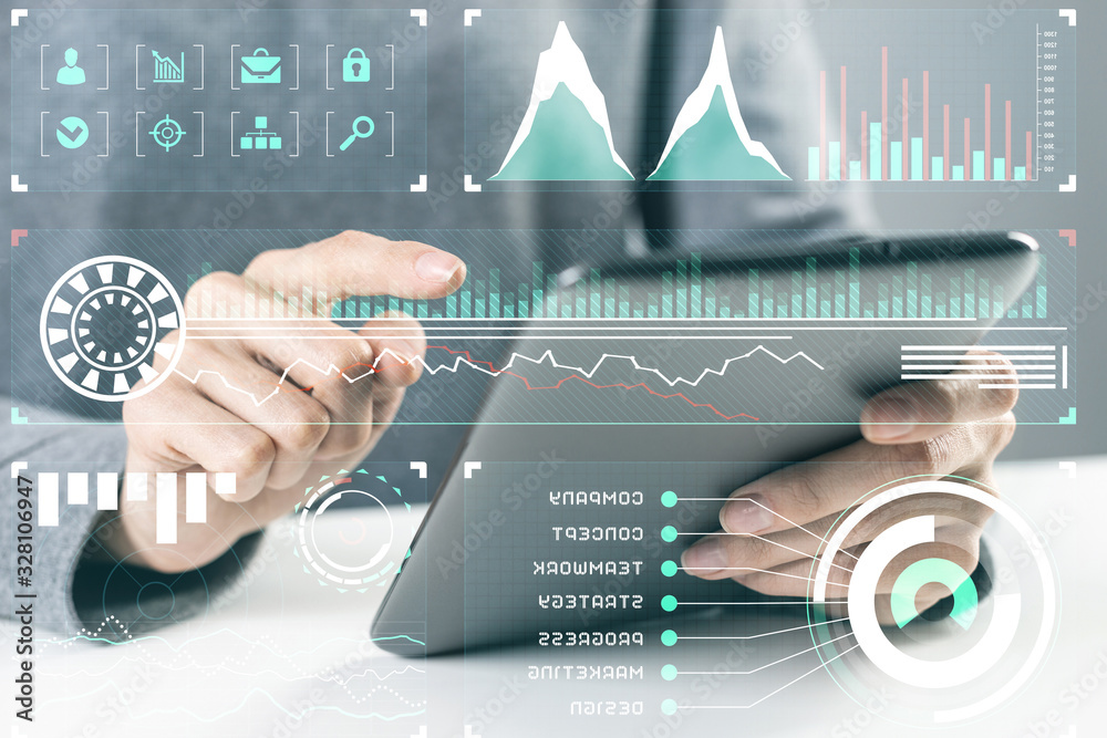 Business analysis and stock market analyzing