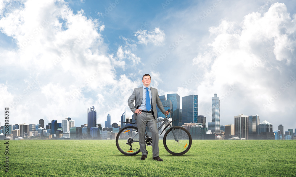 Pleasant man in business suit and tie