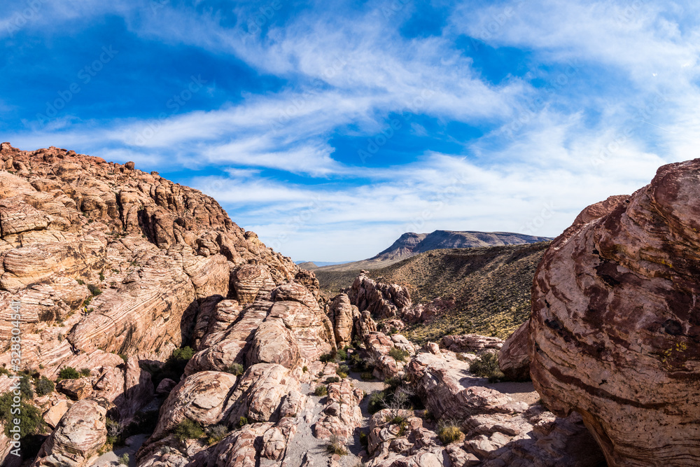 Colorful rocks of Red Rock Canyon