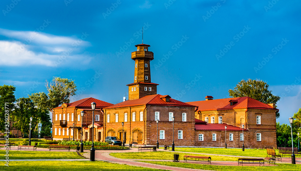 Heritage fire station in Sviyazhsk - Tatarstan, Russia