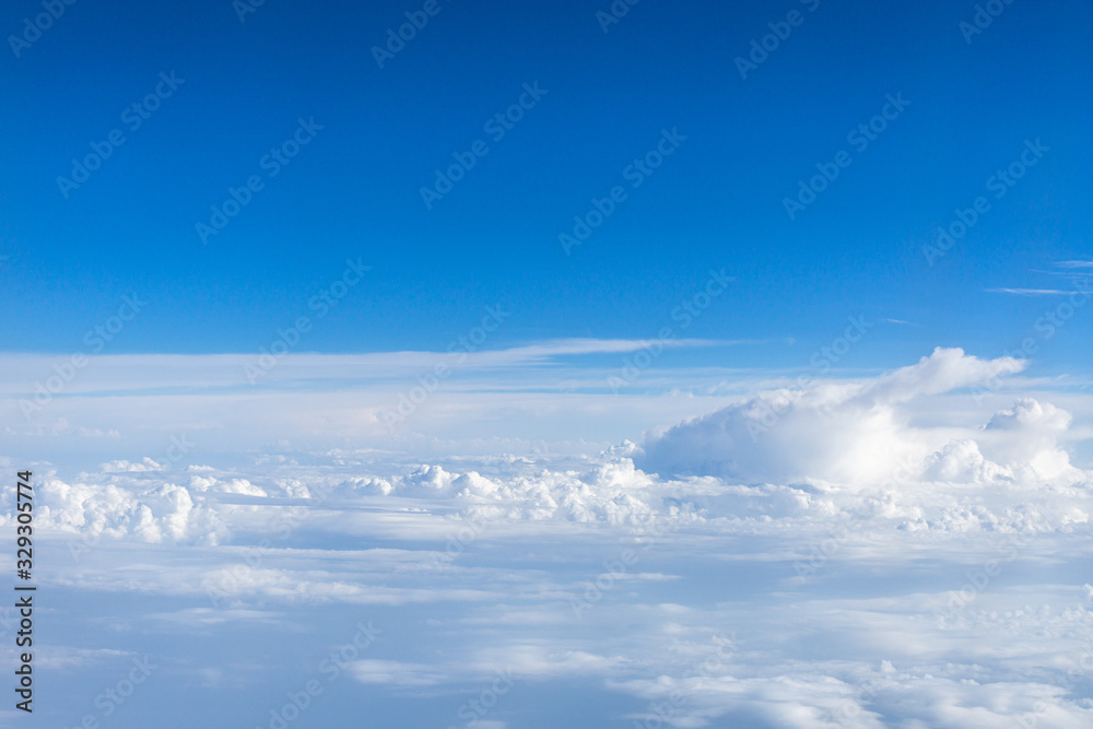 blue sky with clouds