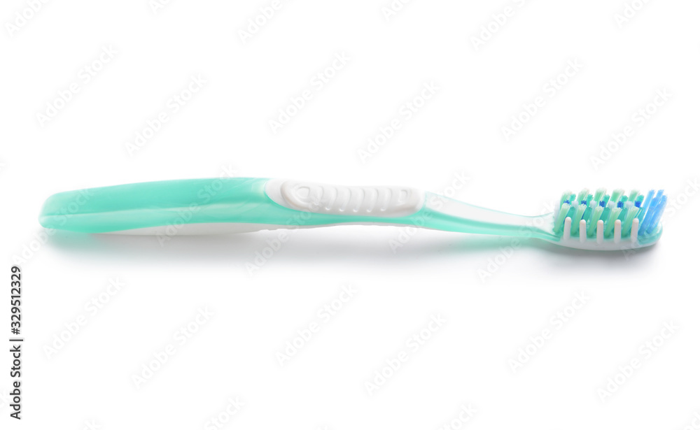 Tooth brush on white background