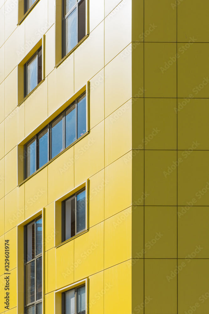 Modern building with blue sky