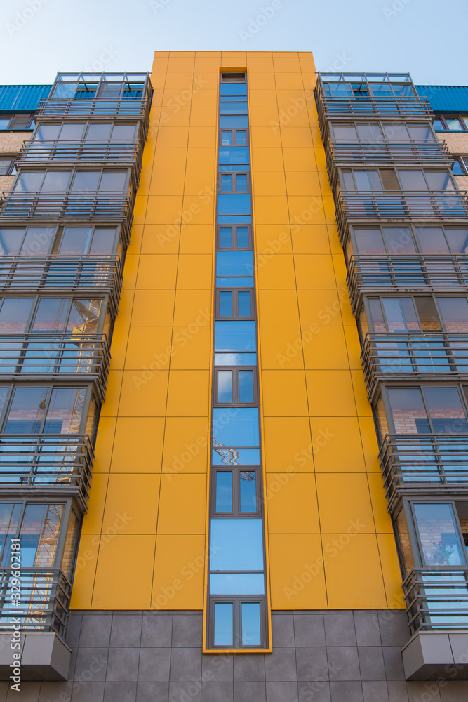 Modern building with blue sky