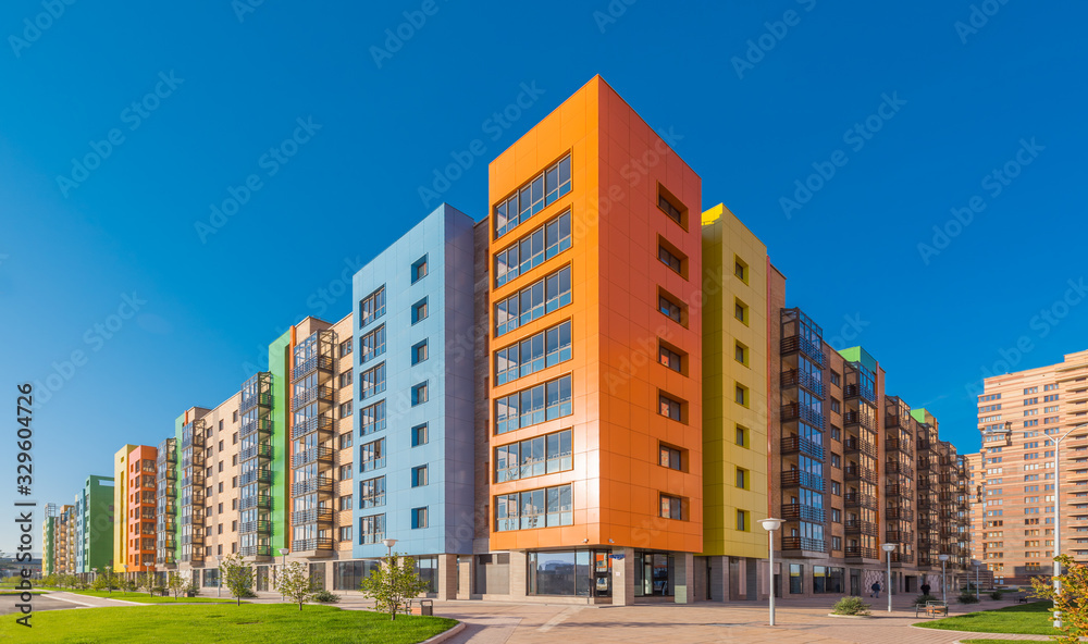 Modern building with blue sky