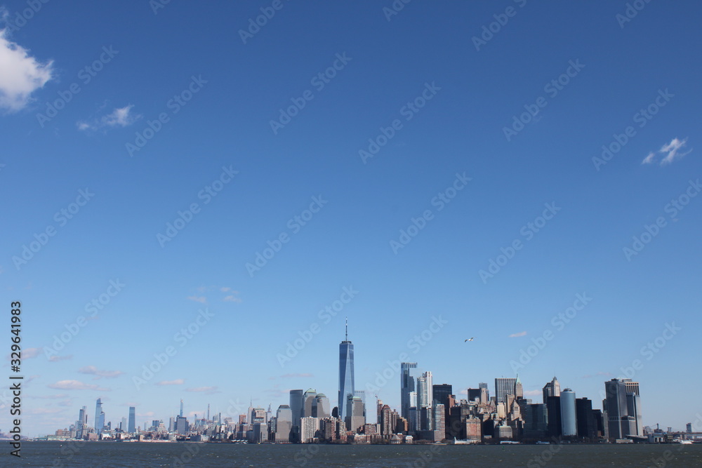 New York City Skyline One World Trade Center Centered