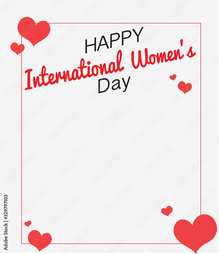 Background template for happy women day