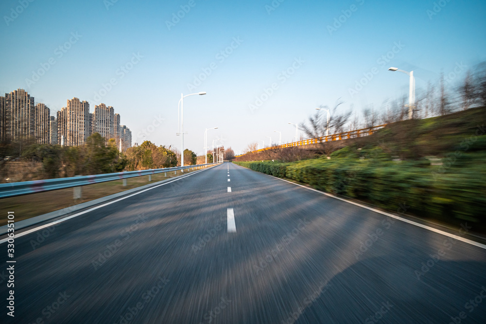 road in park