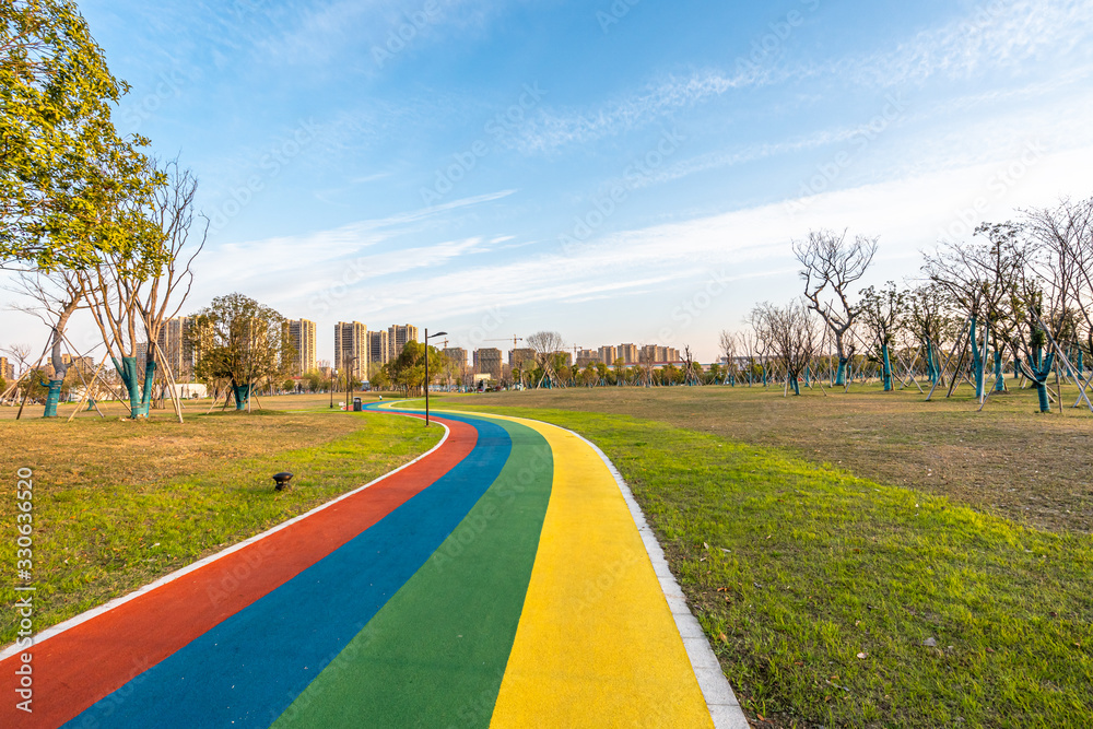 runway in park