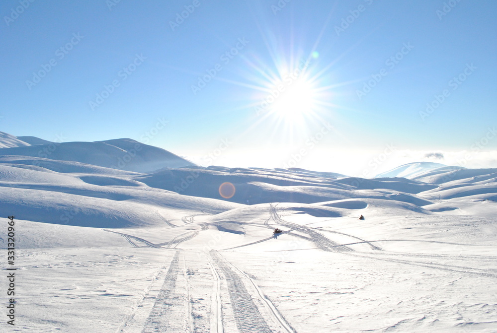 winter mountain landscape