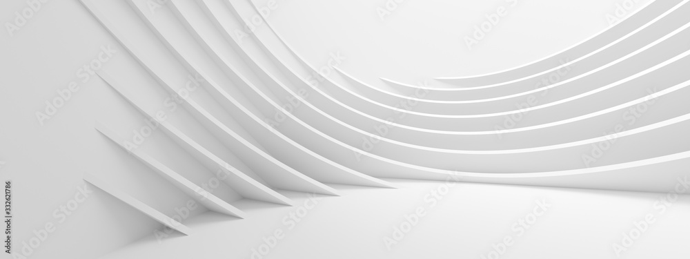 Abstract Wave Background. Minimal White Geometric Wallpaper