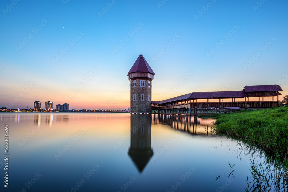 pier at sunset