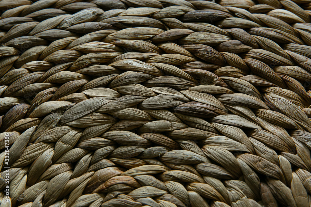 wooden texture of rattan with natural patterns