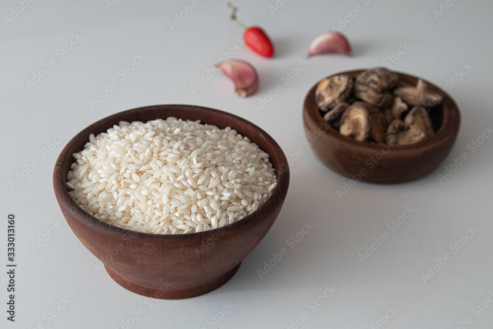 木碗里的Arborio Rice