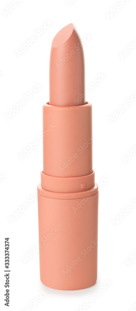 Beautiful lipstick on white background