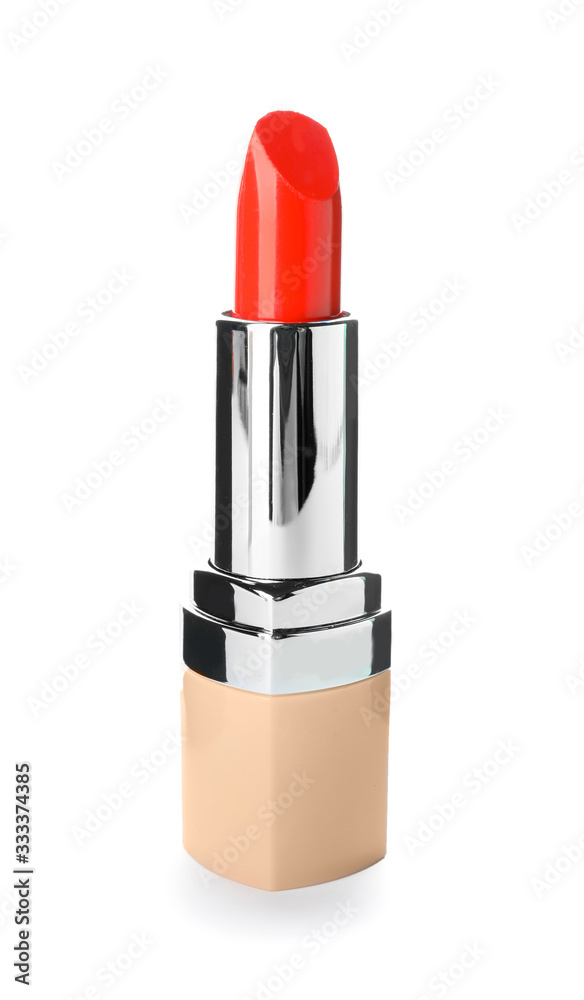 Beautiful lipstick on white background