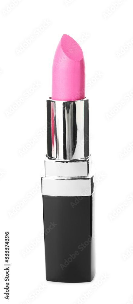 Beautiful lipstick on white background