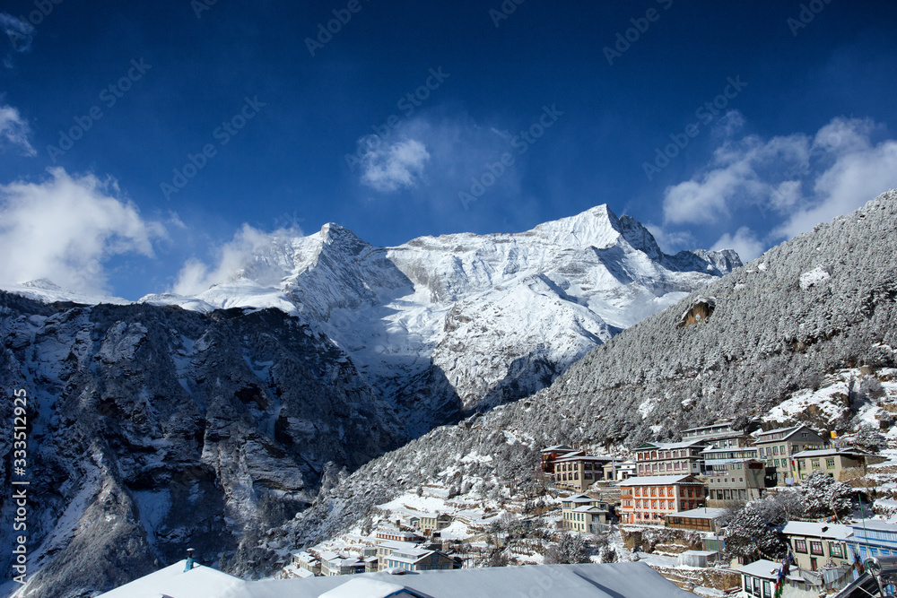 山村的冬天