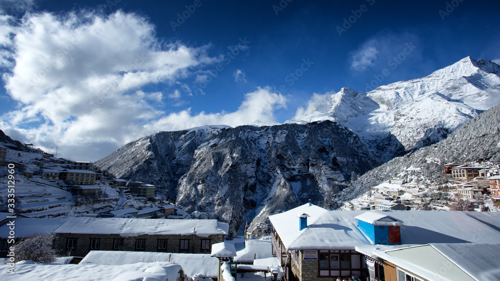 山村的冬天