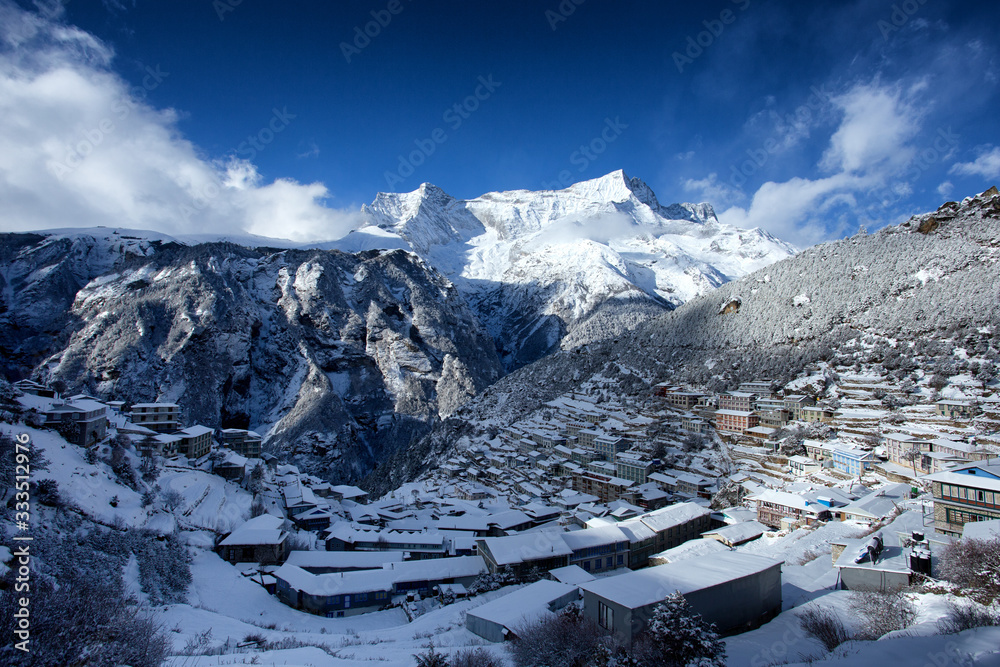 winter in the mountains villages