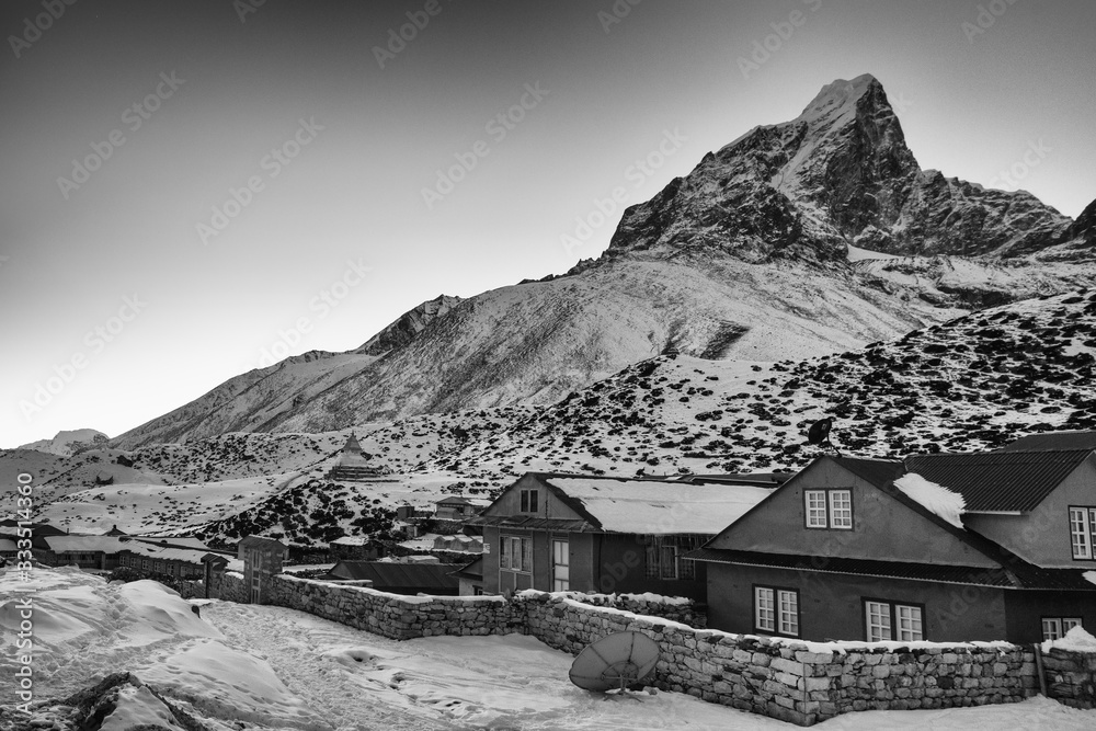 house in the mountains