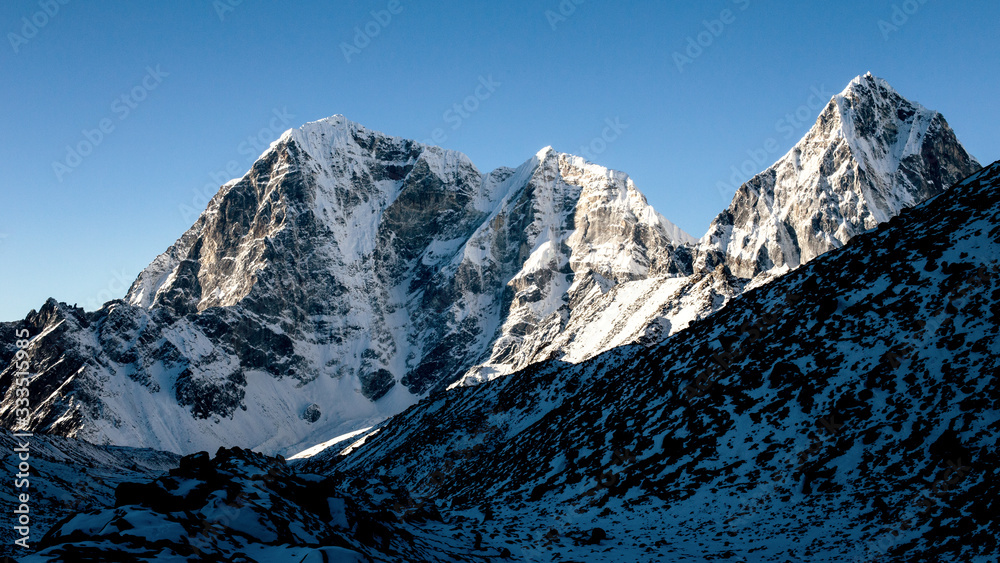 himalaia mountains in winter - Everest region