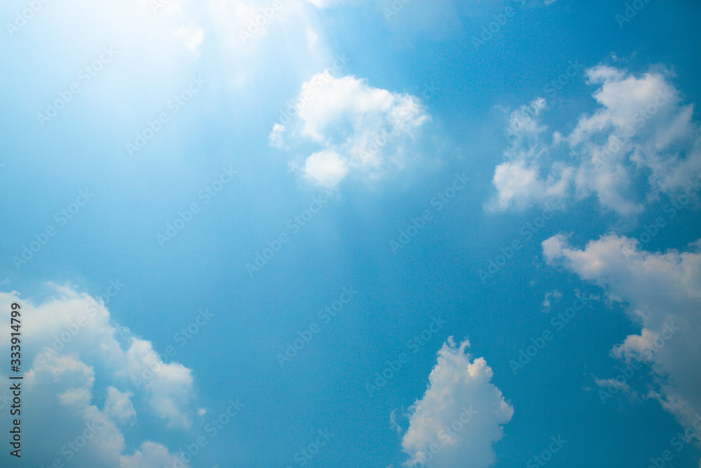 Natural sky beautiful blue and white texture background