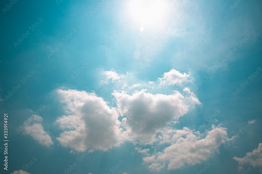 Natural sky beautiful blue and white texture background