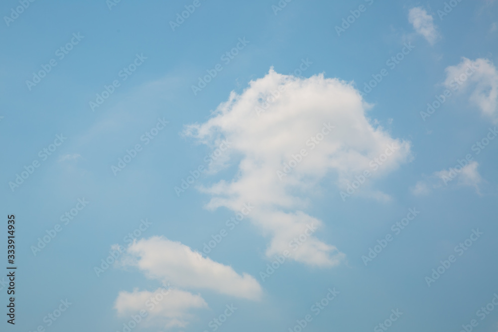 自然天空美丽的蓝白纹理背景