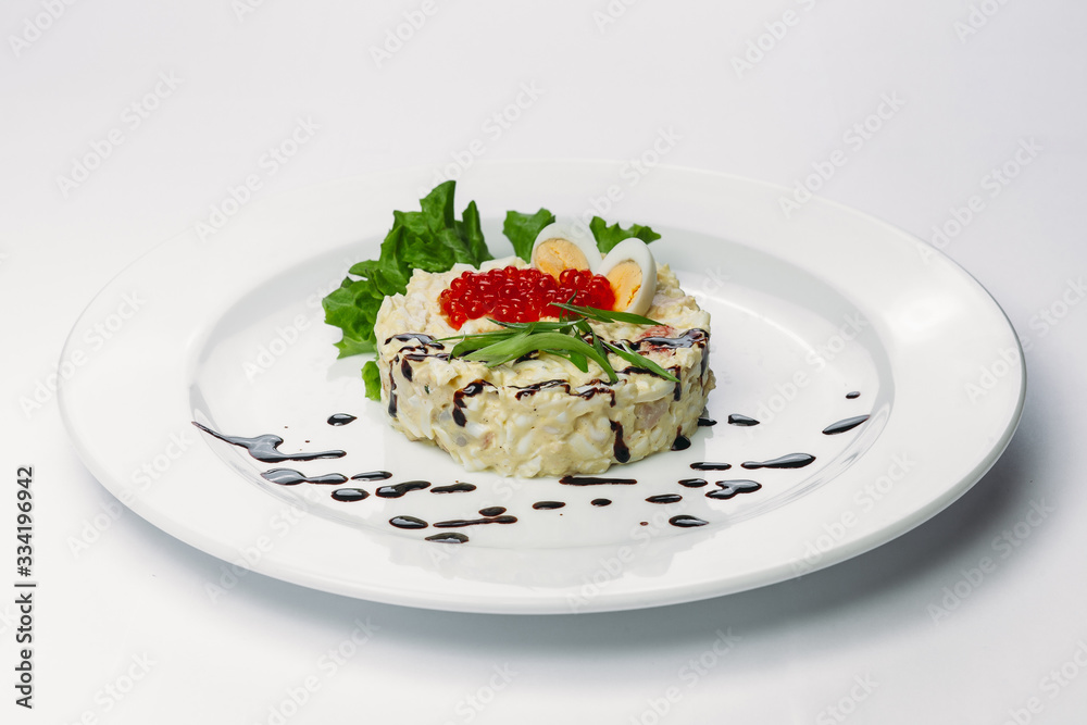 healthy food on a white background