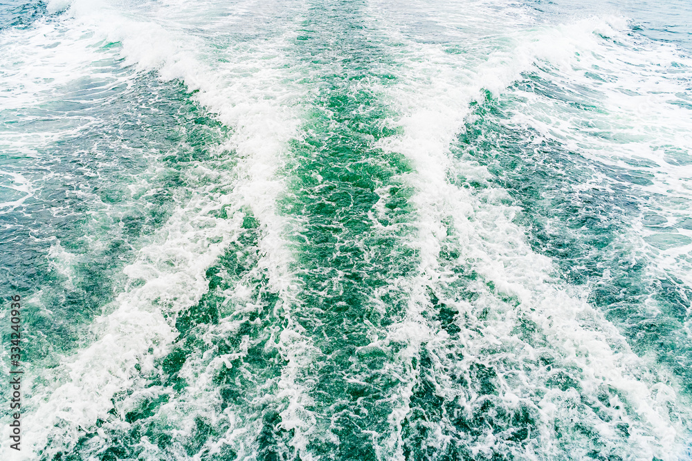 Seething atlantic sea water with foam, jet, stream Cape Cod