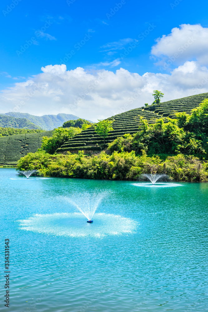 清水青山自然景观。