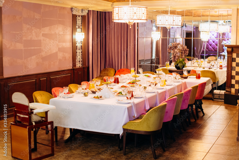 elegant table in a restaurant