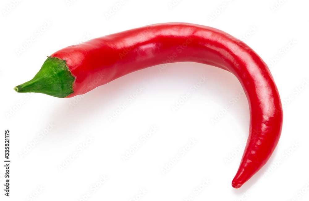 Chili pepper on white background