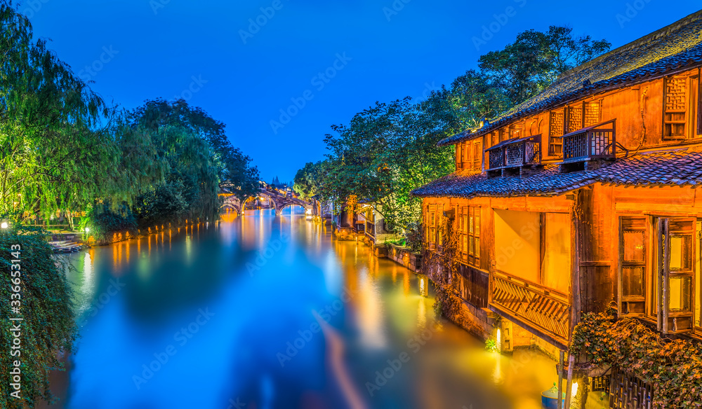 wu zhen water town in china