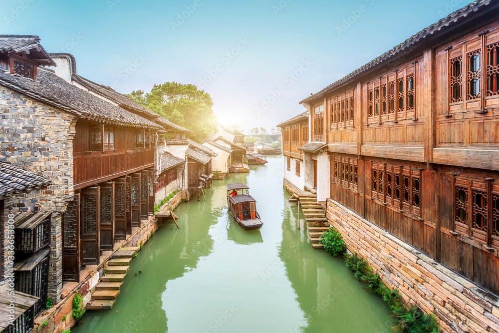 wu zhen water town in china