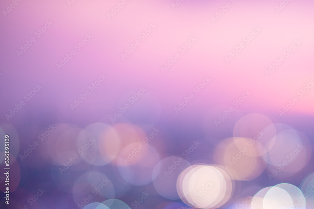 Pastel pink bokeh lights