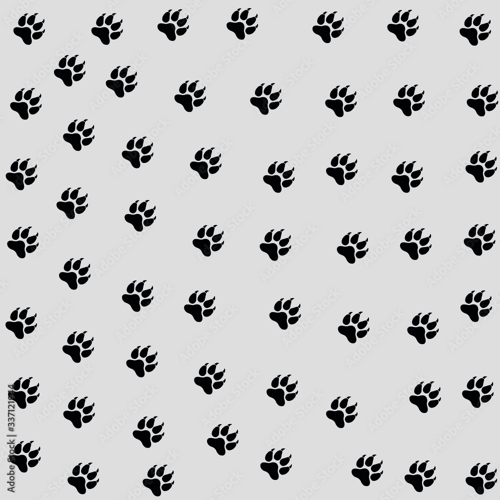 Animal footprint Pattern Vector Set