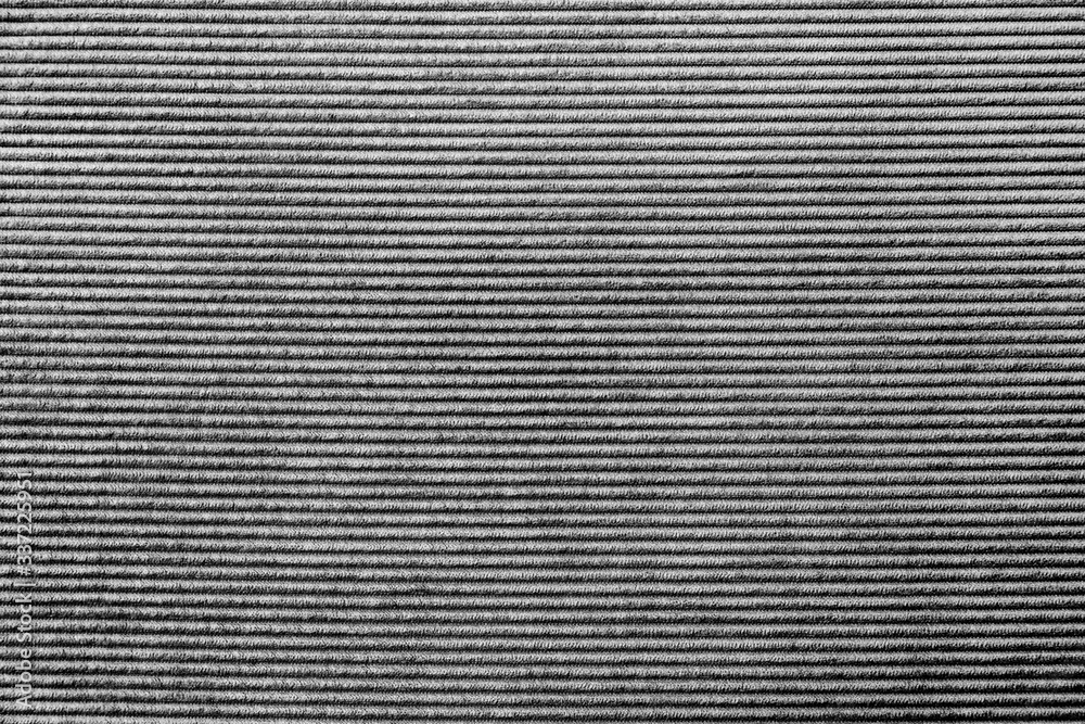 Black striped fabric background