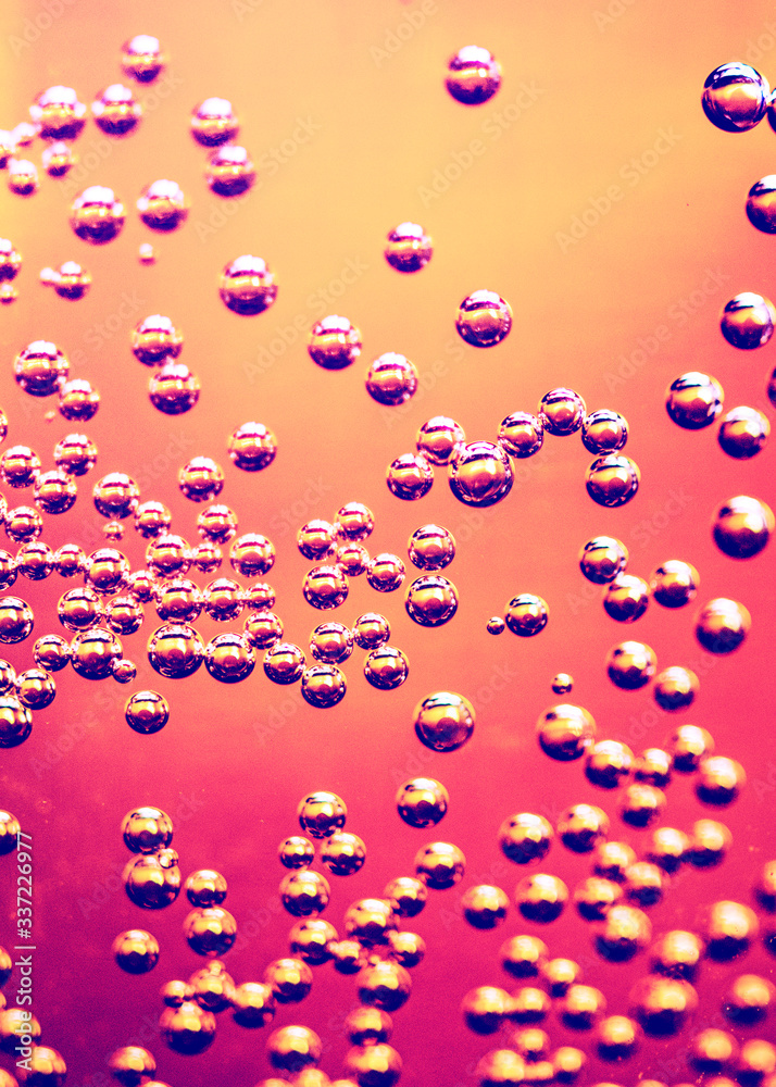 Bubbles in a beer background