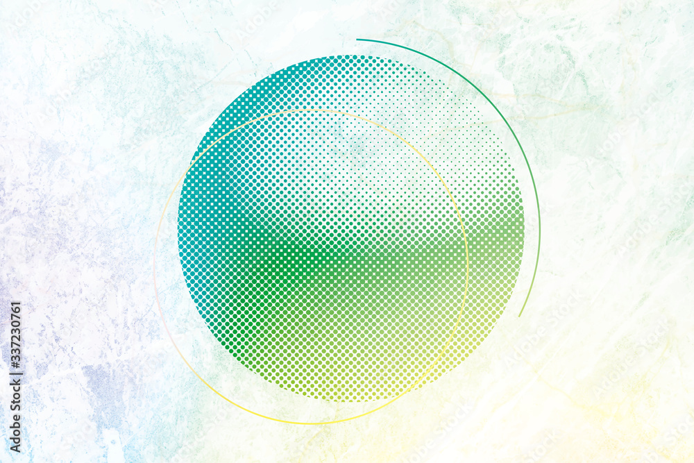 Colorful sphere logo background