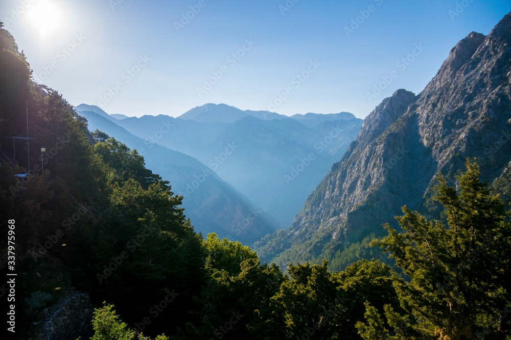 view of the mountains