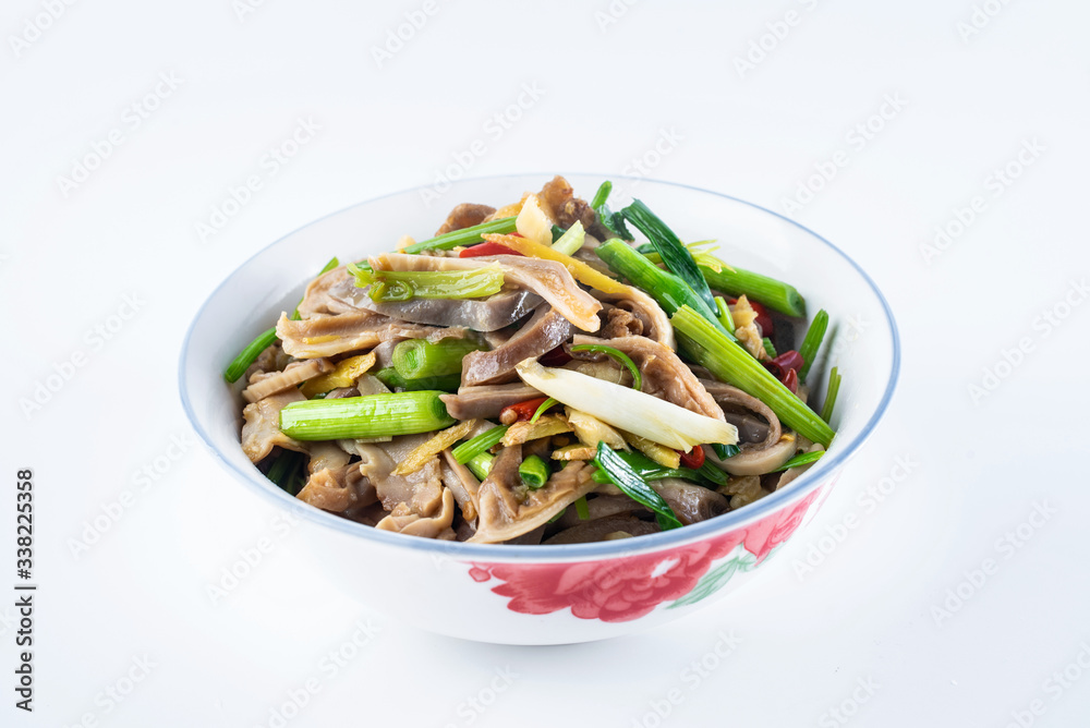 Fried Pork Belly with Chinese Celery and Celery