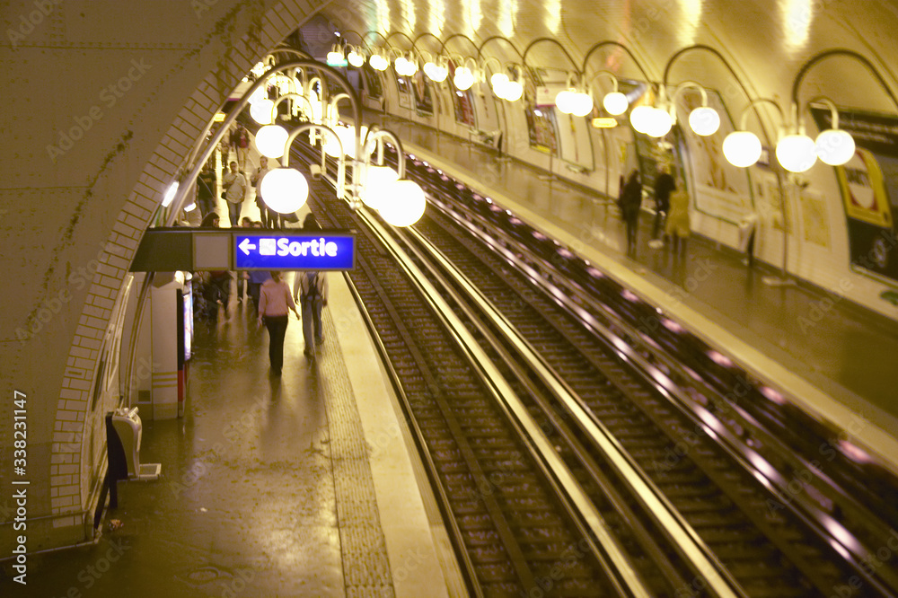 Metro Station, Paris, France