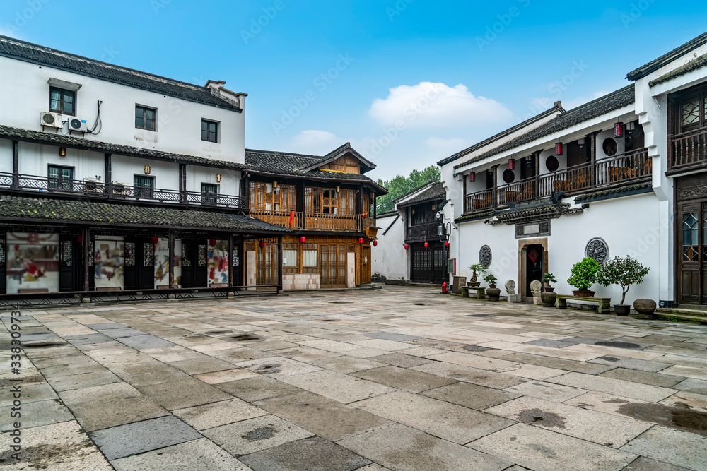 Qinghefang ancient street view in Hangzhou city Zhejiang province China