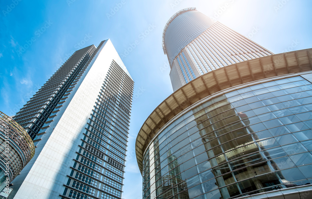 Modern architectural landscape of Lujiazui, Shanghai