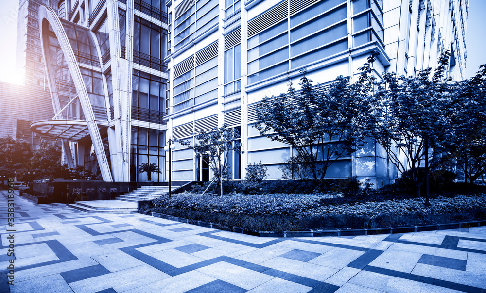 Modern architectural landscape of Lujiazui, Shanghai