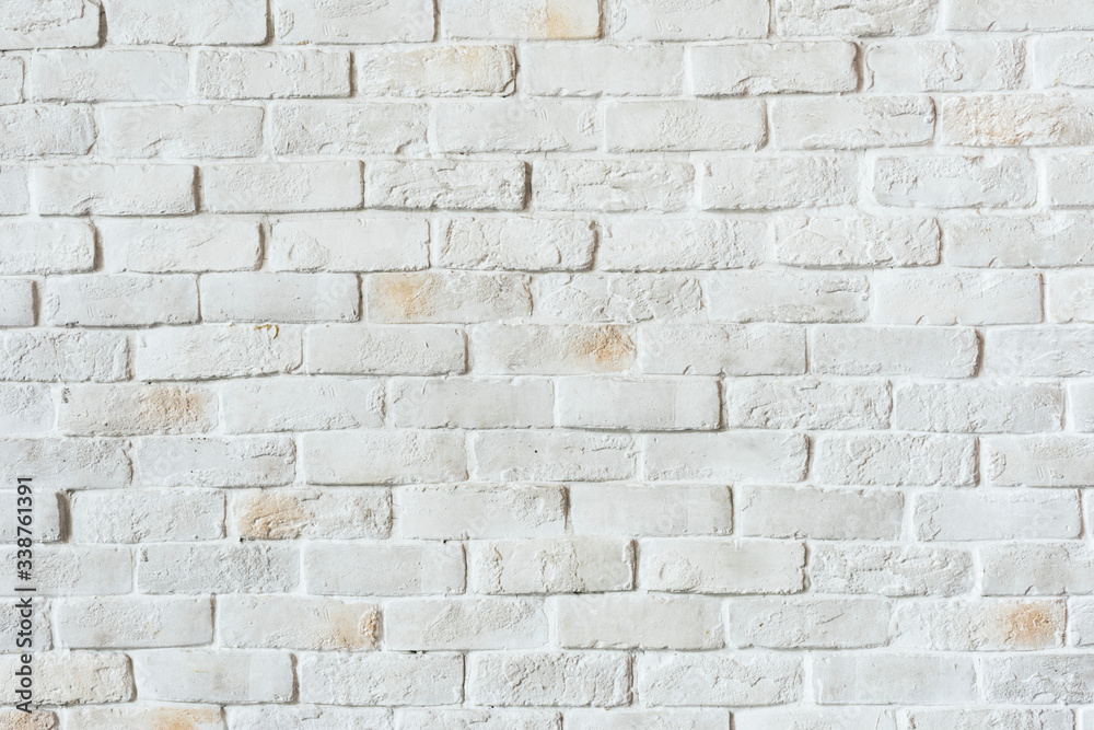 White brick wall background