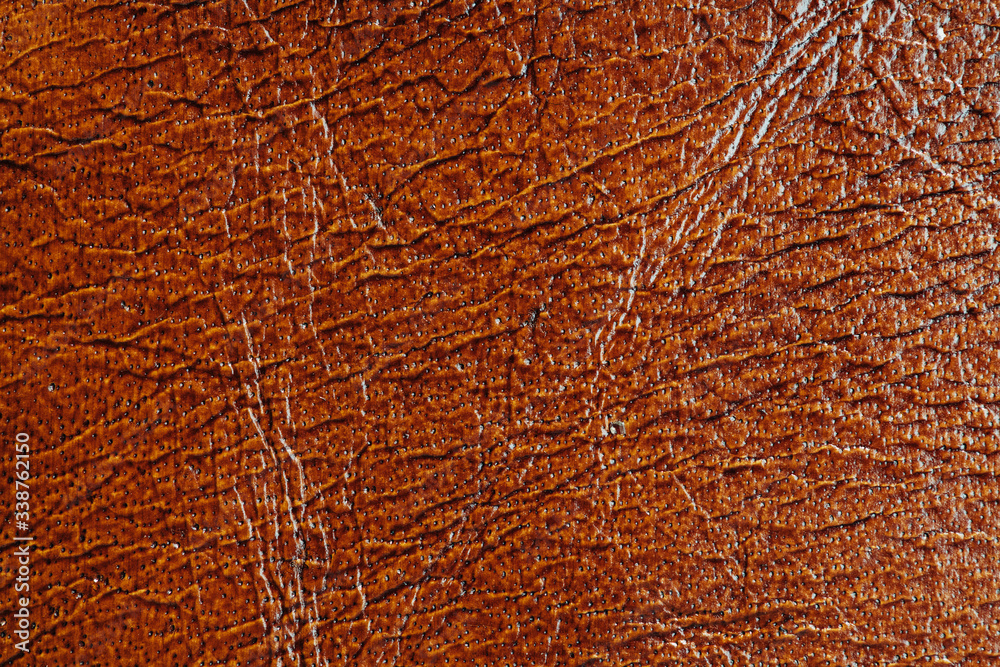 Brown leather background